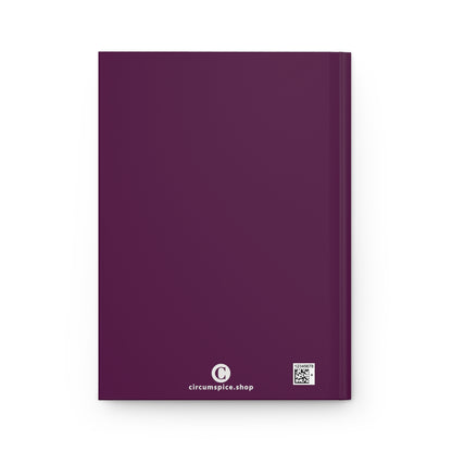 Michigan Upper Peninsula Hardcover Journal (Tyrian Purple w/ UP Outline) | Ruled - 150pgs