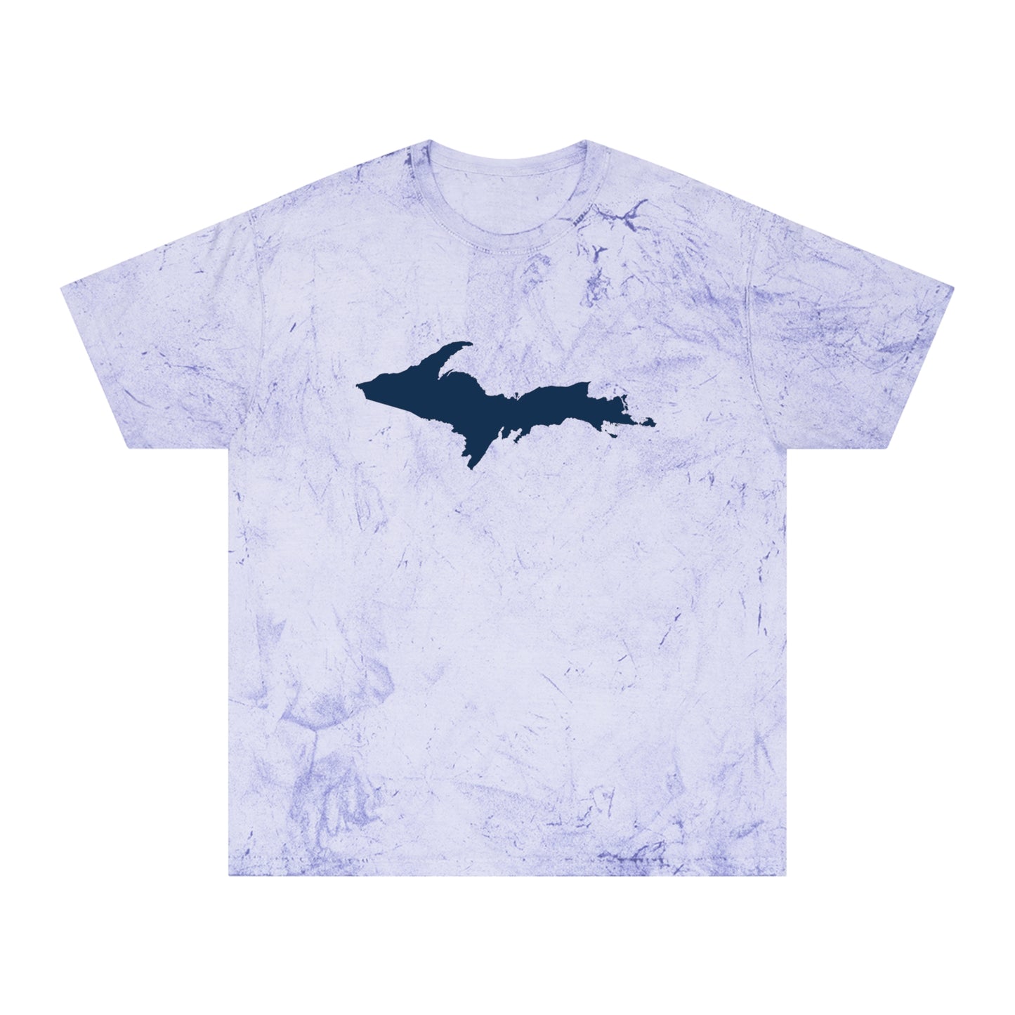 Michigan Upper Peninsula T-Shirt (w/ Navy UP Outline) | Unisex Color Blast