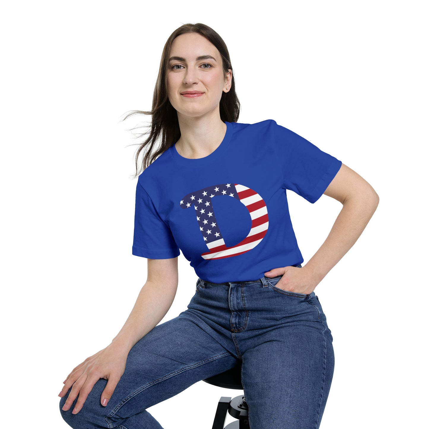 Detroit 'Old French D' T-Shirt (Patriotic Edition) | Made in USA