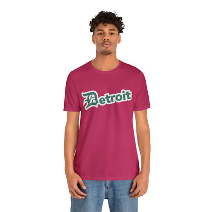 'Detroit' T-Shirt (Copper Green w/ Old English 'D') | Unisex Standard