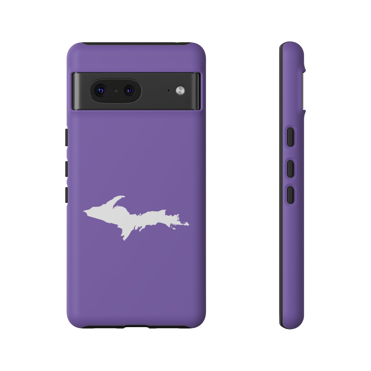 Michigan Upper Peninsula Tough Phone Case (Lake Iris w/ UP Outline) | Samsung & Pixel Android