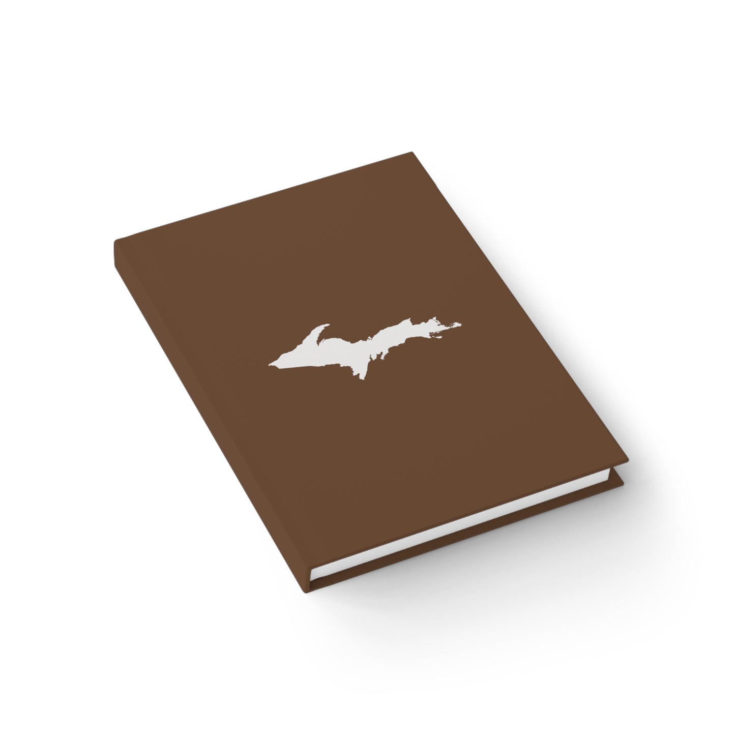 Michigan Upper Peninsula Blank Sketchbook (w/ UP Outline) | Coffee Color