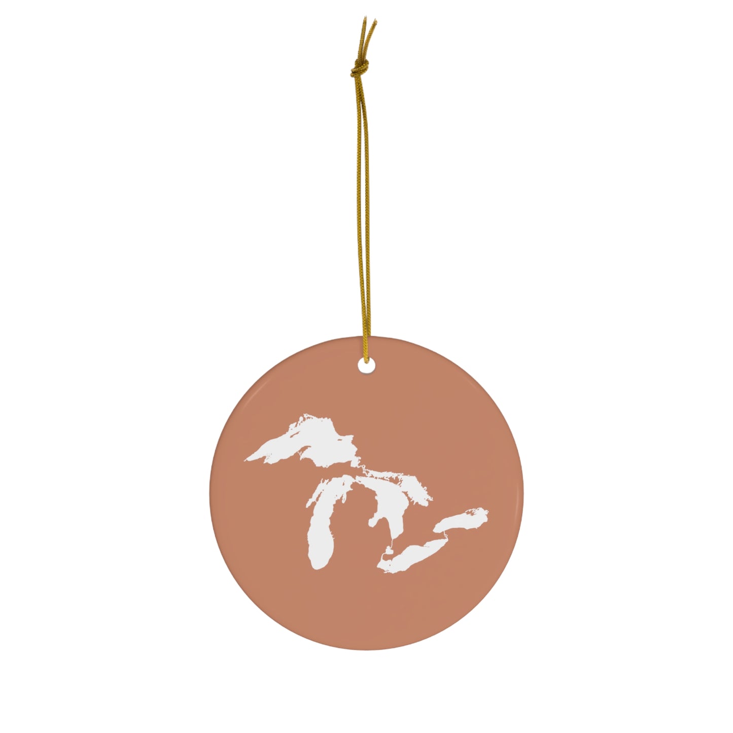 Great Lakes Christmas Ornament (Copper) | Ceramic - 4 Shapes