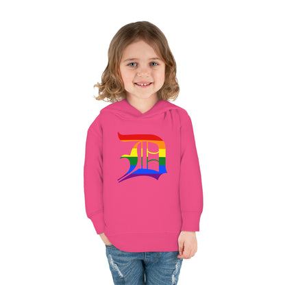 Detroit 'Old English D' Hoodie (Rainbow Pride Edition)| Unisex Toddler