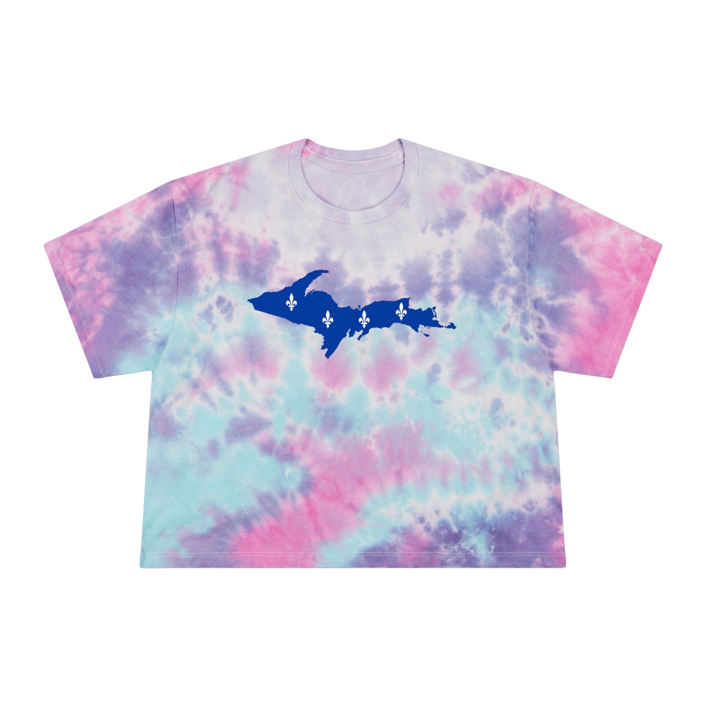 Michigan Upper Peninsula Crop Top (w/ UP Quebec Flag) | Tie-Dye