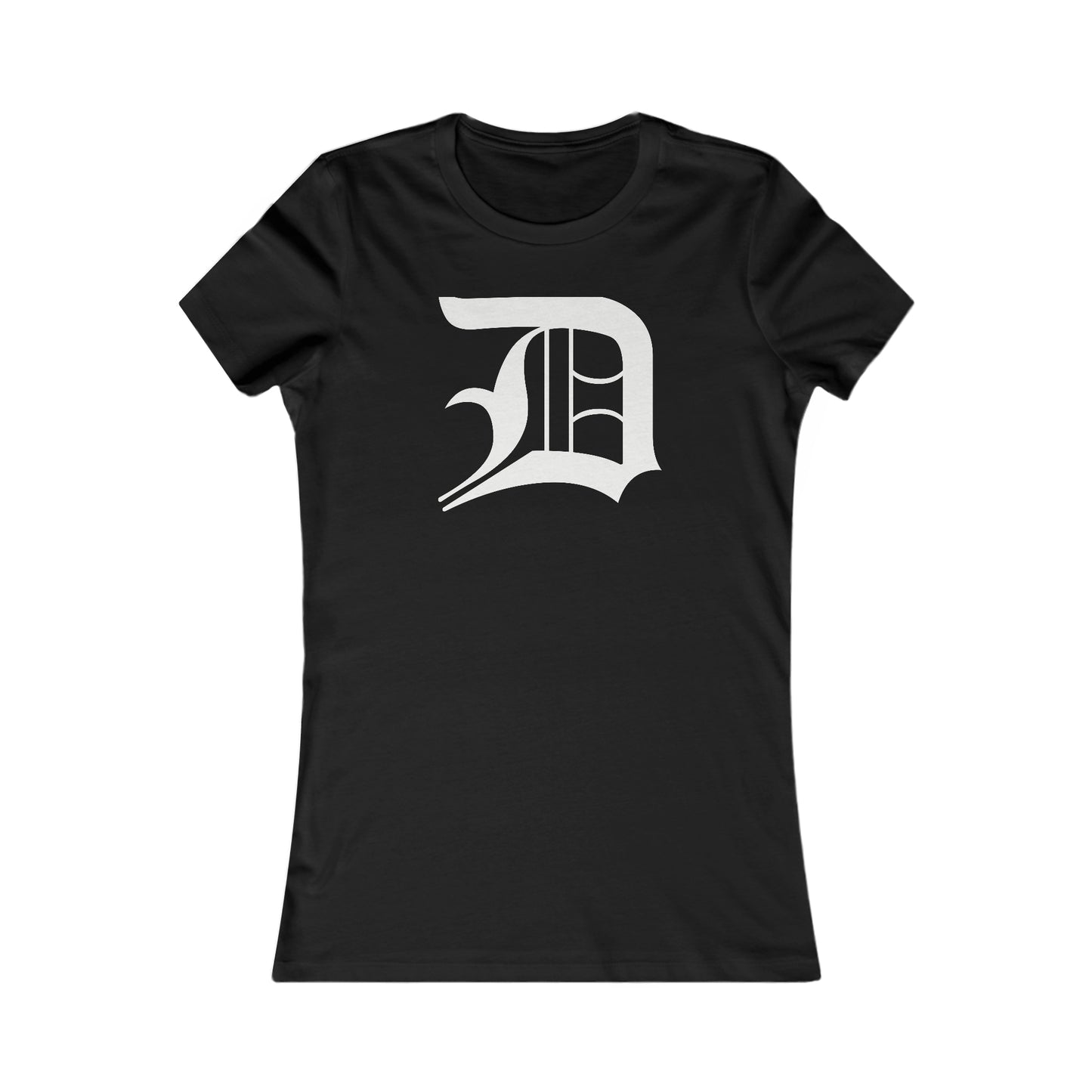 Detroit 'Old English D' T-Shirt | Women's Slim Fit