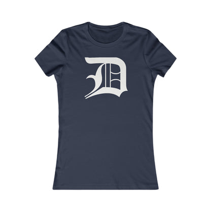 Detroit 'Old English D' T-Shirt | Women's Slim Fit