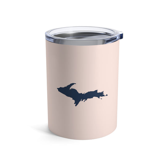 Michigan Upper Peninsula Tumbler (w/ UP Outline) | Champagne Pink - 10oz