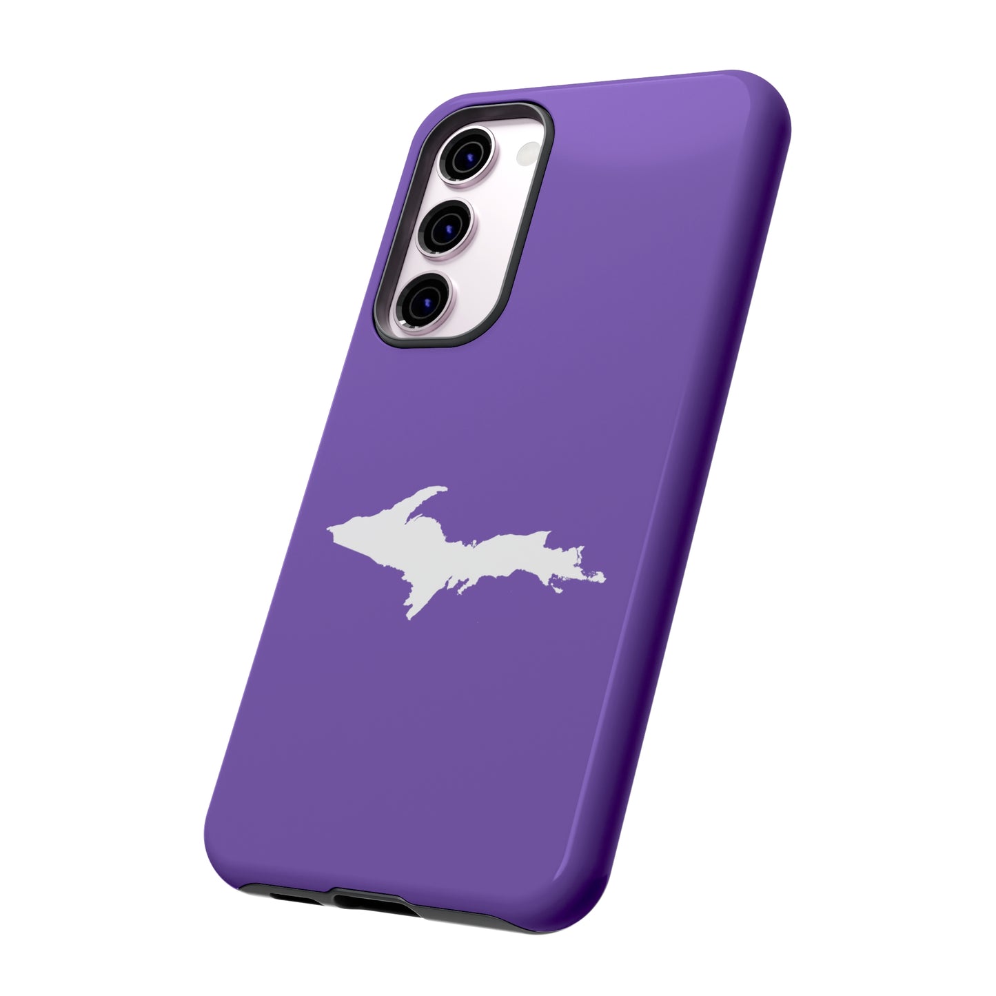 Michigan Upper Peninsula Tough Phone Case (Lake Iris w/ UP Outline) | Samsung & Pixel Android