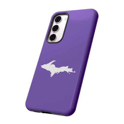 Michigan Upper Peninsula Tough Phone Case (Lake Iris w/ UP Outline) | Samsung & Pixel Android