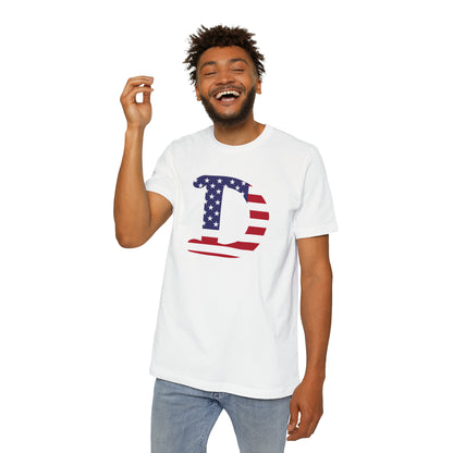 Detroit 'Old French D' T-Shirt (Patriotic Edition) | Made in USA