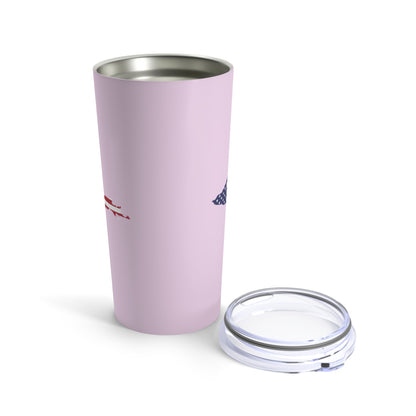 Michigan Upper Peninsula Tumbler (w/ UP USA Flag) | Pale Lavender - 20oz