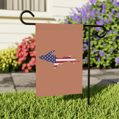 Michigan Upper Peninsula Home & Garden Flag (w/ UP USA Flag) | Copper Color