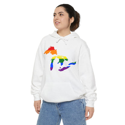 Great Lakes Hoodie (Rainbow Pride Edition) | Unisex Garment-Dyed