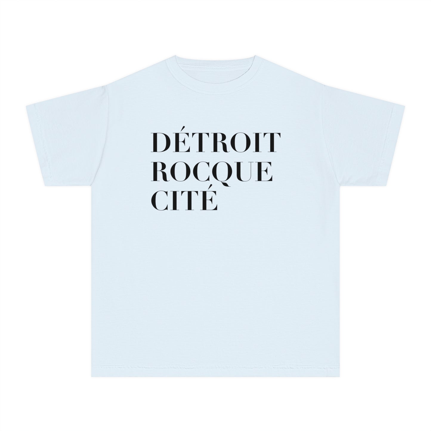 'Détroit Rocque Cité' T-Shirt | Youth Garment-Dyed