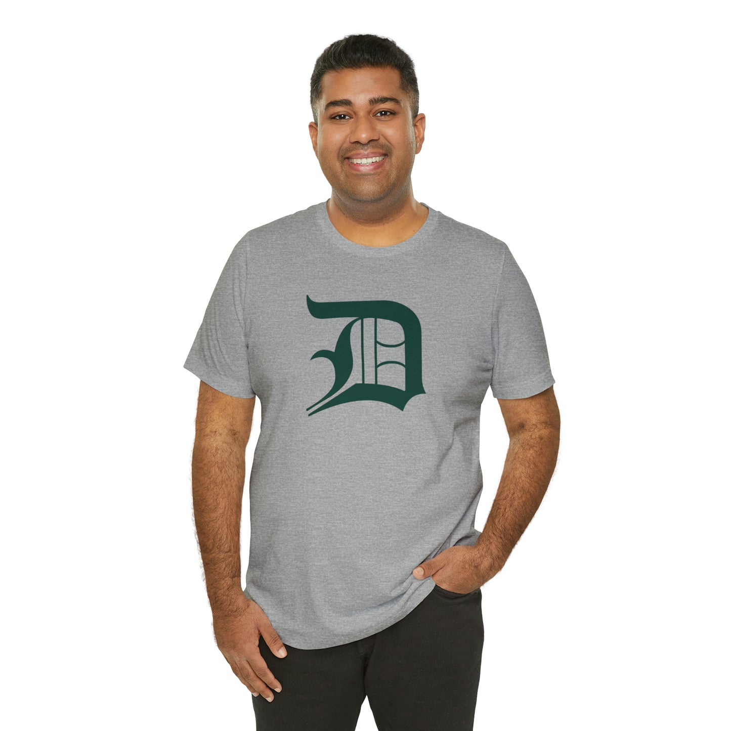 Detroit 'Old English D' T-Shirt (Laconic Green) | Unisex Standard