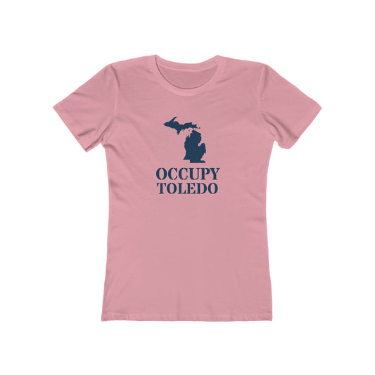 'Occupy Toledo' T-Shirt (w/ Corrected MI Outline) | Women's Boyfriend Cut