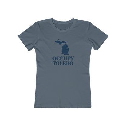 'Occupy Toledo' T-Shirt (w/ Corrected MI Outline) | Women's Boyfriend Cut