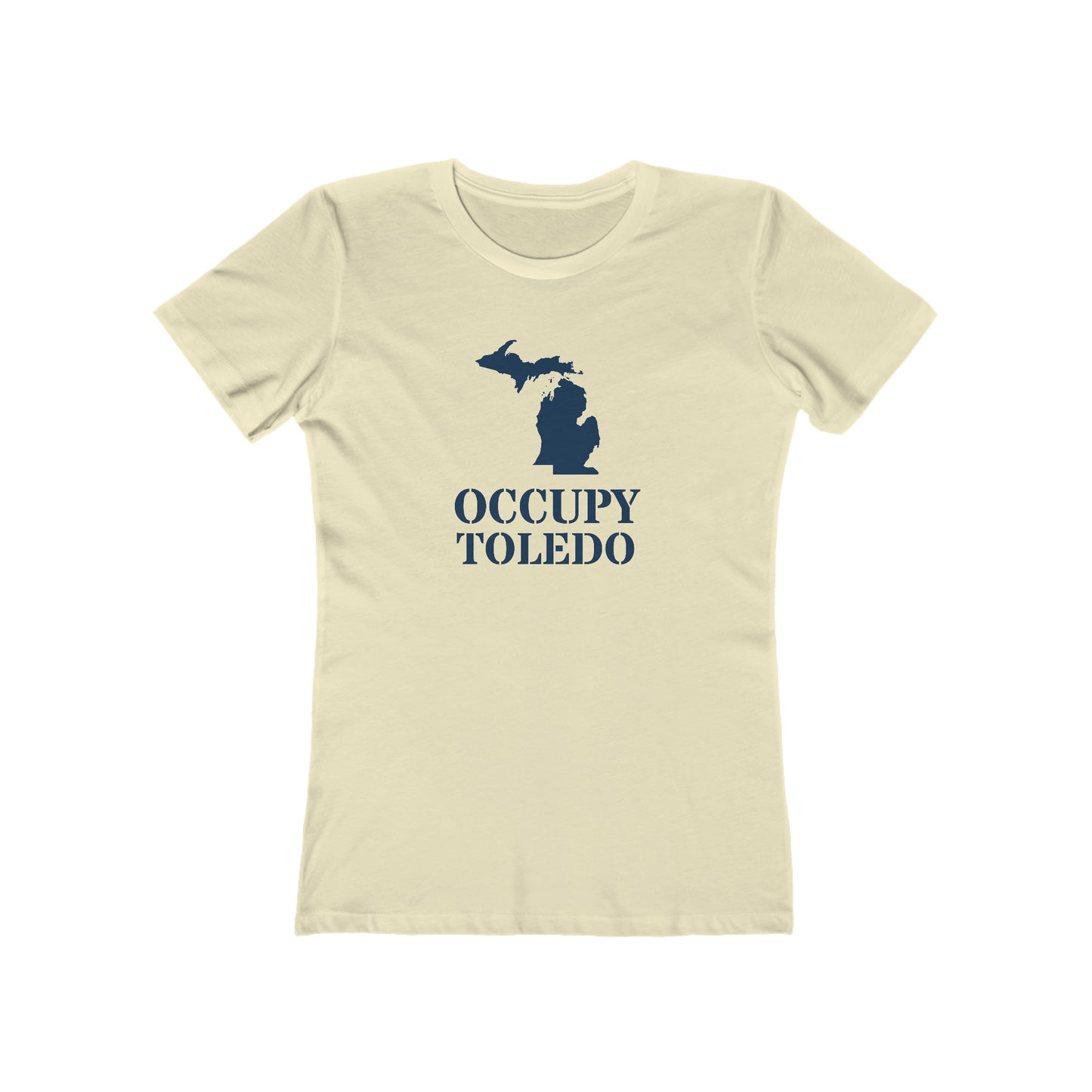 'Occupy Toledo' T-Shirt (w/ Corrected MI Outline) | Women's Boyfriend Cut