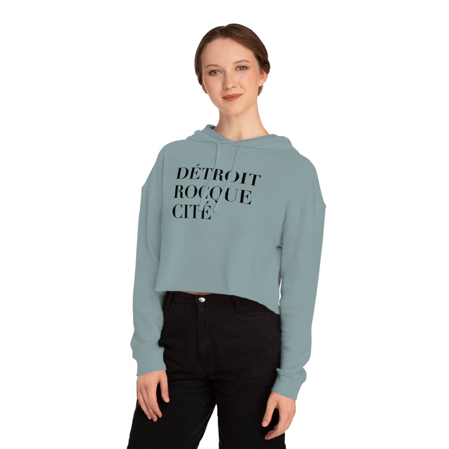 'Détroit Rocque Cité' Hoodie | Cropped Lightweight