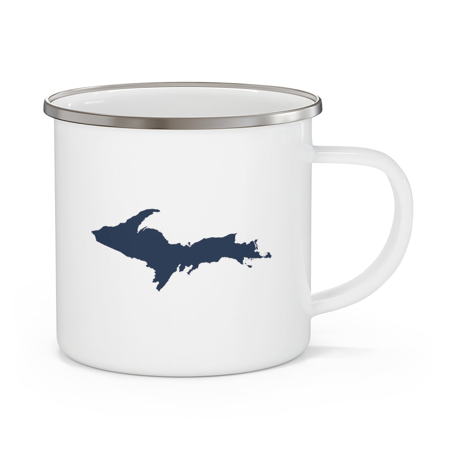 Michigan Upper Peninsula Camping Mug (Navy Outline) | 12oz