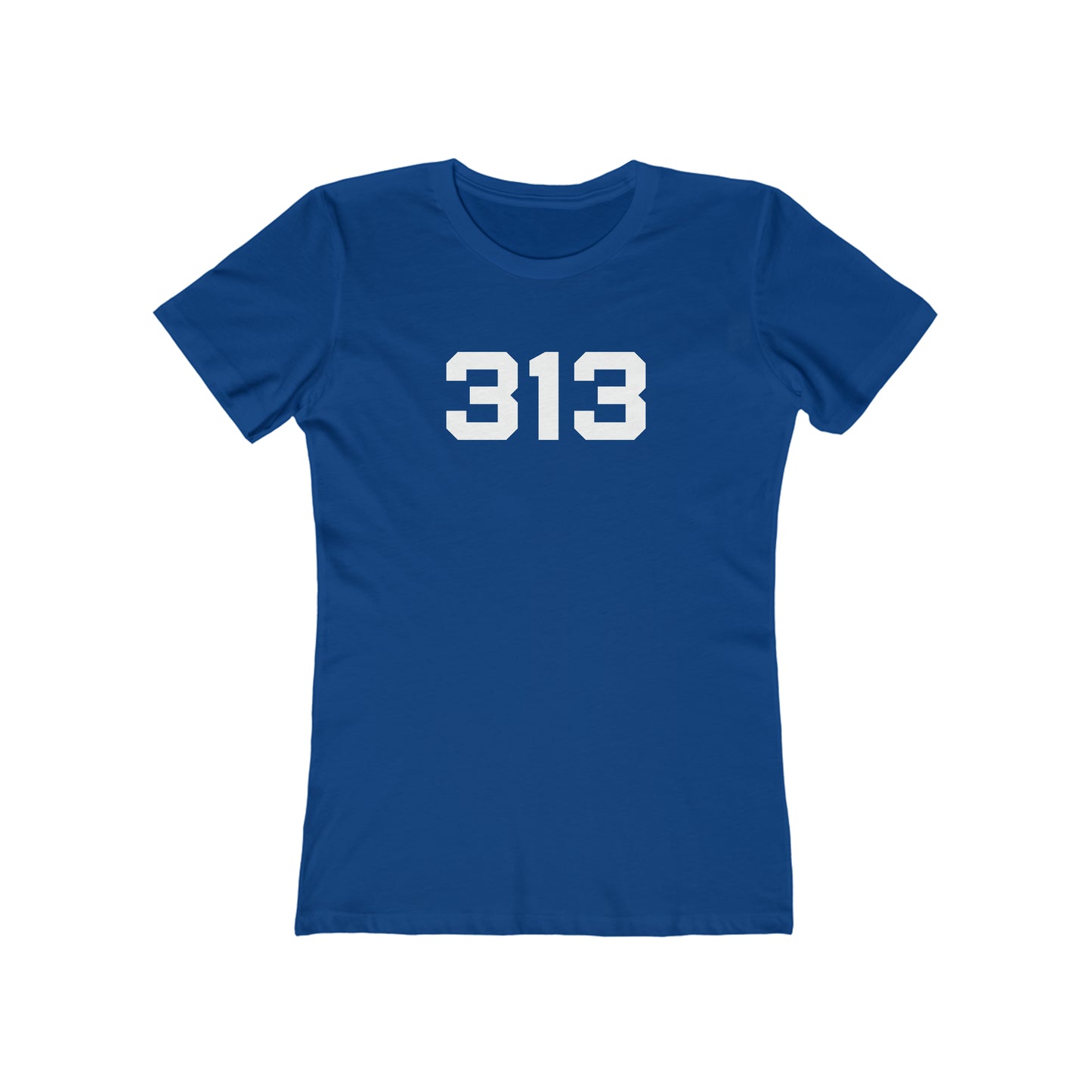 Detroit '313' T-Shirt (Athletic Font) | Women's Boyfriend Cut