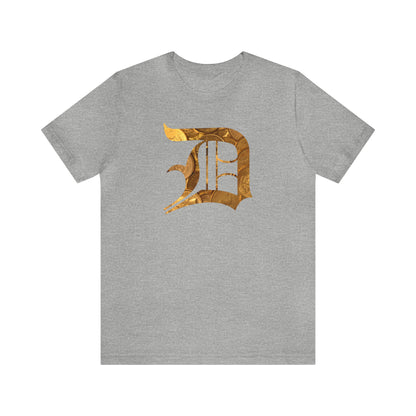 Detroit 'Old English D' T-Shirt (Gold Bullion Edition) | Unisex Standard