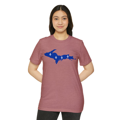 Michigan Upper Peninsula T-Shirt (w/ UP Quebec Flag) | Unisex Recycled Organic