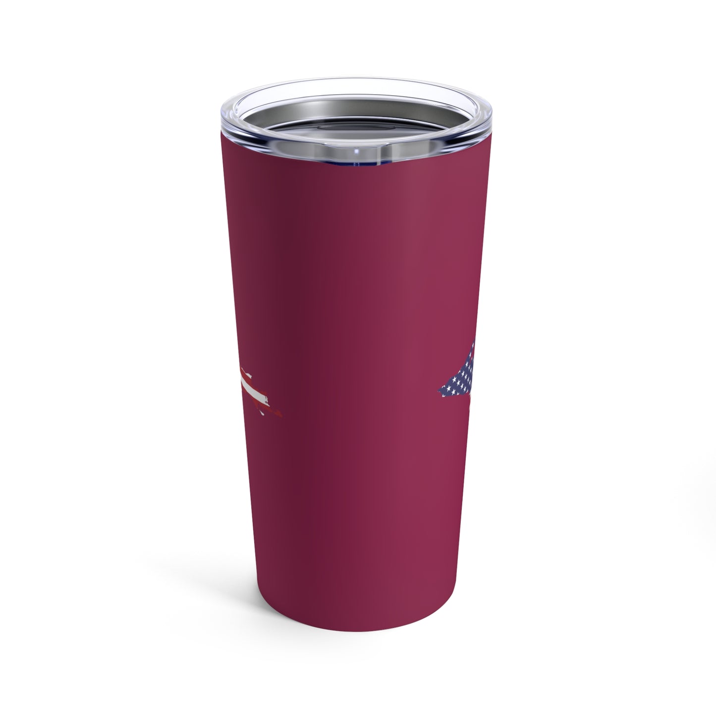 Michigan Upper Peninsula Tumbler (w/ UP USA Flag) | Ruby Red - 20oz