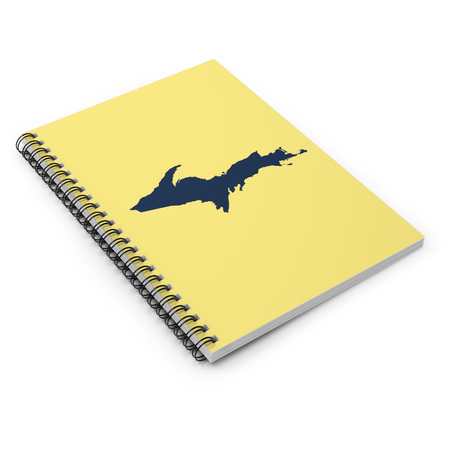 Michigan Upper Peninsula Spiral Notebook (w/ UP Outline) | Cherry Yellow