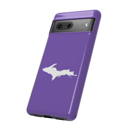 Michigan Upper Peninsula Tough Phone Case (Lake Iris w/ UP Outline) | Samsung & Pixel Android