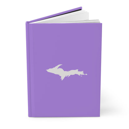 Michigan Upper Peninsula Hardcover Journal (Lavender w/ UP Outline) | Ruled - 150pgs