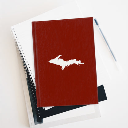 Michigan Upper Peninsula Blank Sketchbook (w/ UP Outline) | Cherryland Red