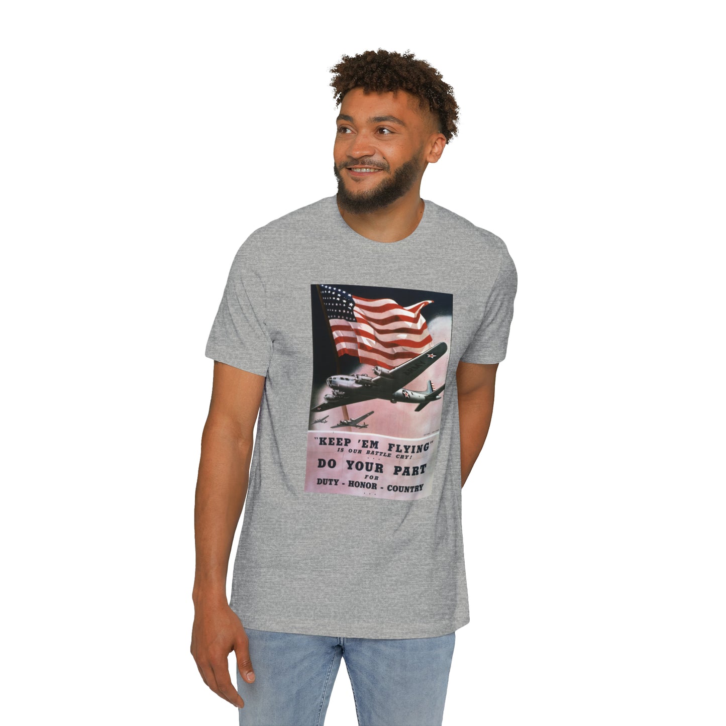 'Keep 'Em Flying' Poster T-Shirt (Smith, 1942) | Made in USA