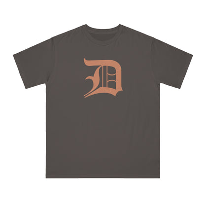 Detroit 'Old English D' T-Shirt (Copper Color) | Unisex Organic