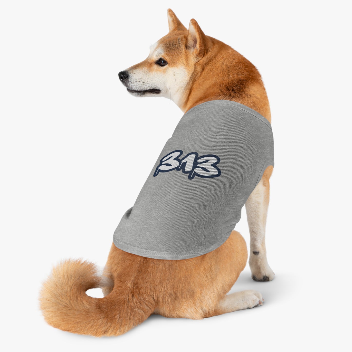 Detroit '313' Pet Tank Top | Navy