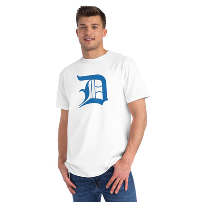 Detroit 'Old English D' T-Shirt (Azure) | Unisex Organic