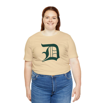 Detroit 'Old English D' T-Shirt (Laconic Green) | Unisex Standard