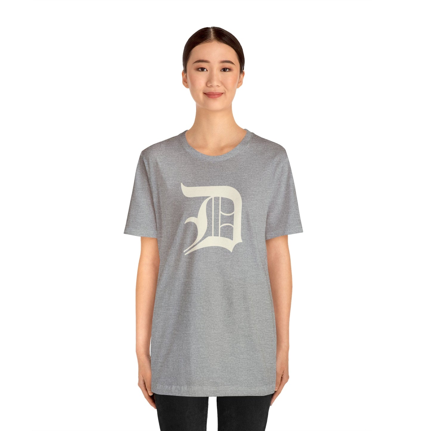 Detroit 'Old English D' T-Shirt (Ivory White) | Unisex Standard