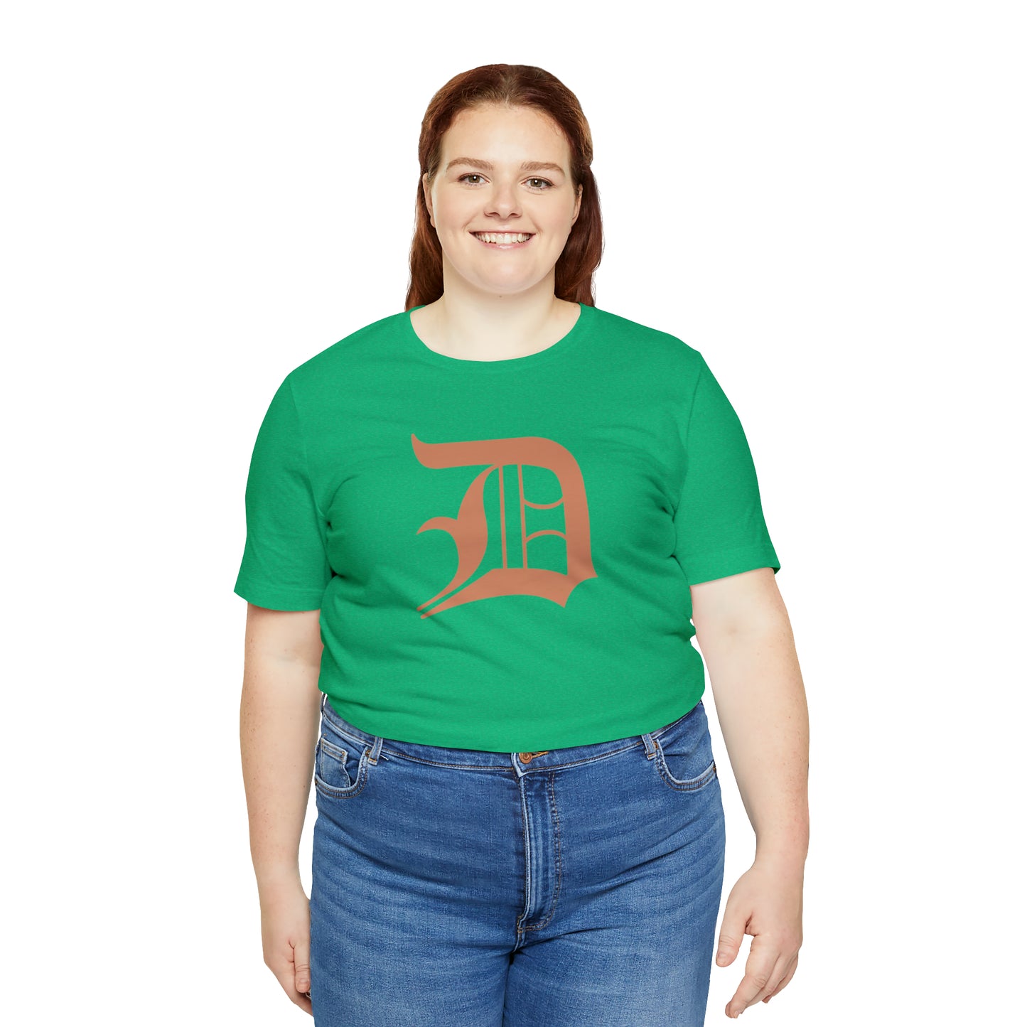 Detroit 'Old English D' T-Shirt (Copper Color) | Unisex Standard