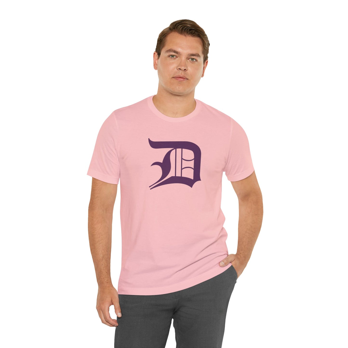 Detroit 'Old English D' T-Shirt (Plum) | Unisex Standard