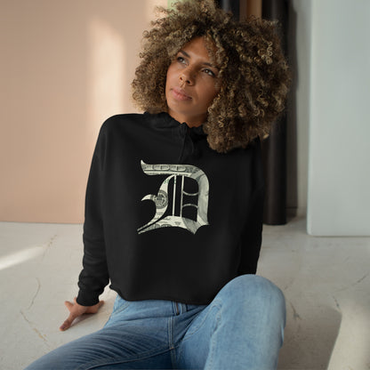 Detroit 'Old English D' Cropped Hoodie (Benjamins Edition)