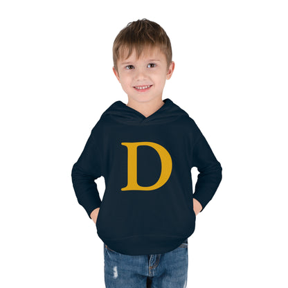 Detroit 'Old French D' Hoodie (Gold Full Body Outline) | Unisex Toddler