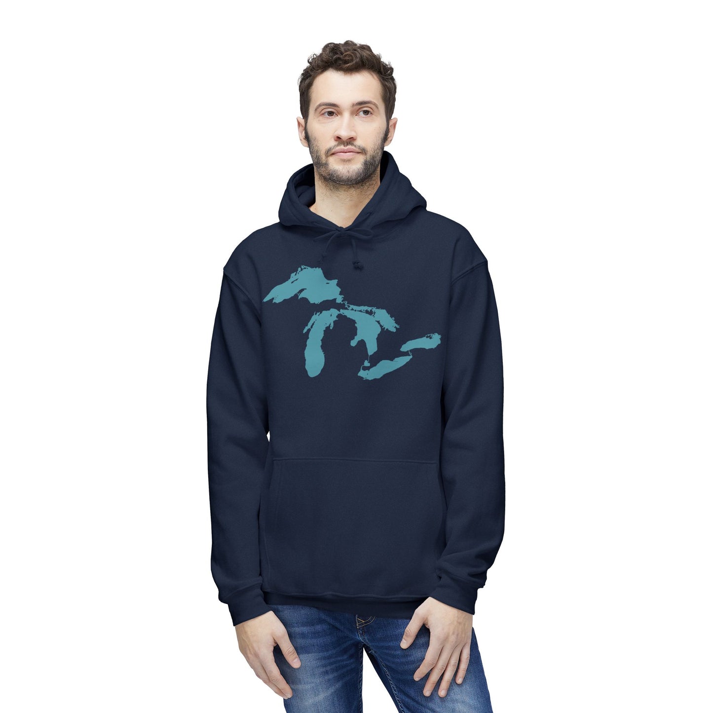 Great Lakes Ultrapremium Hoodie | Made in USA - Huron Blue