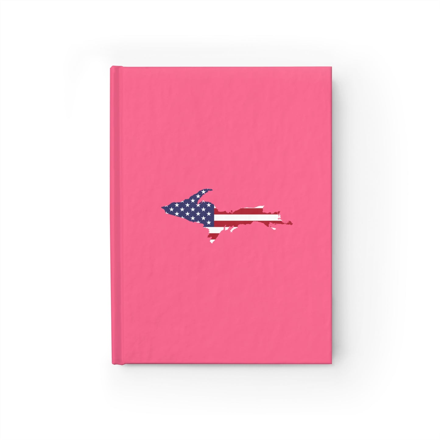 Michigan Upper Peninsula Blank Sketchbook (w/ UP USA Flag) | Rhodochrosite Pink