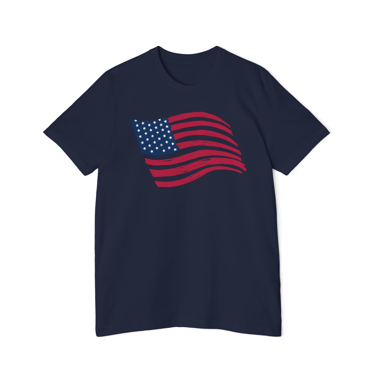 Wavy United States Flag T-Shirt | Made in USA