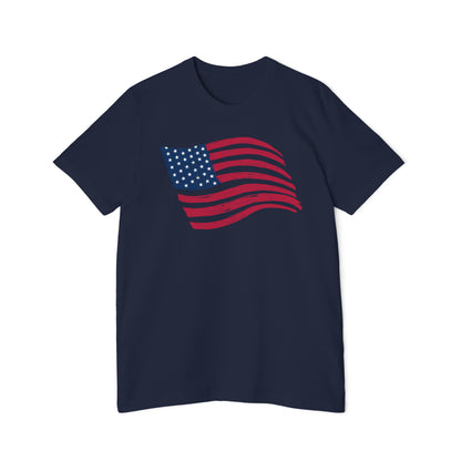 Wavy United States Flag T-Shirt | Made in USA