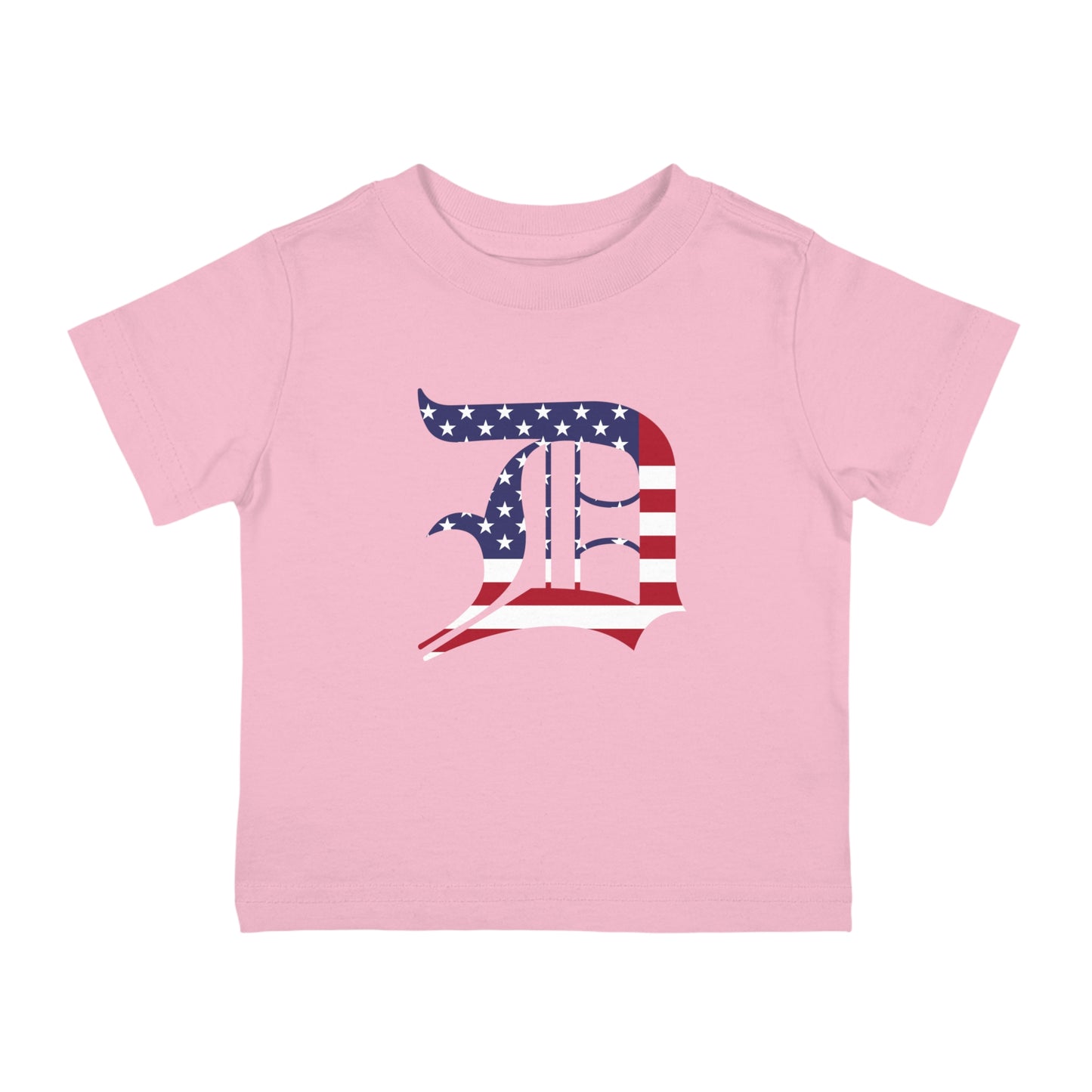 Detroit 'Old English D' Infant T-Shirt (Patriotic Edition) | Short Sleeve