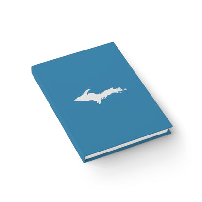 Michigan Upper Peninsula Blank Sketchbook (w/ UP Outline) | Lake Michigan Blue