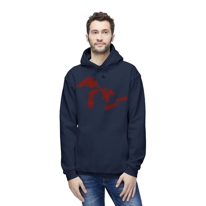 Great Lakes Ultrapremium Hoodie | Made in USA - Cherryland Red